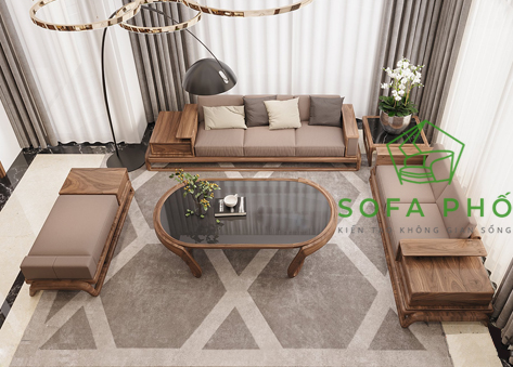 Bộ sofa văng gỗ SPG06