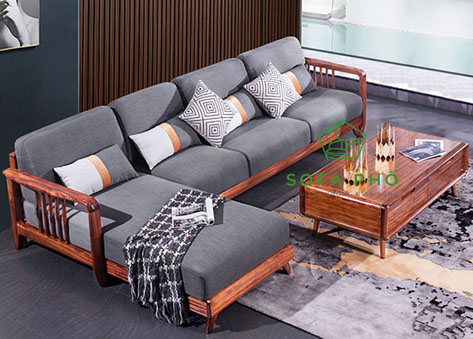 Sofa gỗ góc SPG05