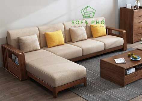 Sofa gỗ góc chữ L SPG21